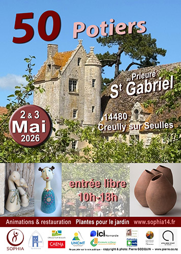 Affiche du marché de céramique de Saint-Gabriel-Brécy